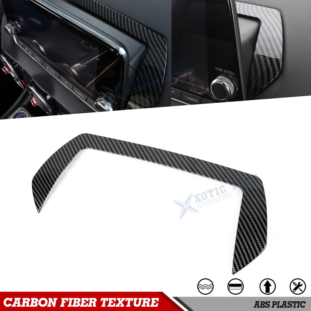 Carbon Fiber Dashboard GPS Navigation Cover for Nissan Sentra (2020–2025)