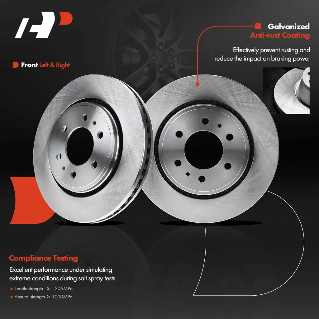 Front Rotors & Pads Set for Lincoln Ford F-150 (2011–2014)