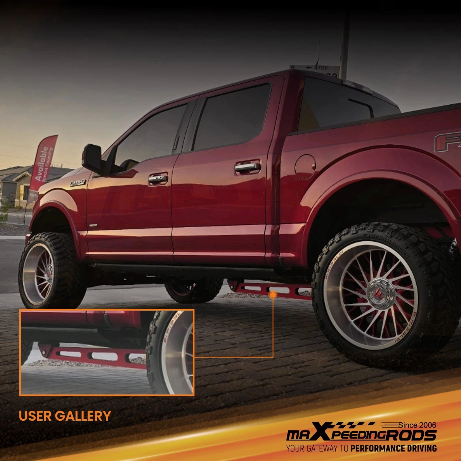 Lift Rear Traction Bar Set for Ford F150 4WD (2015–2020)