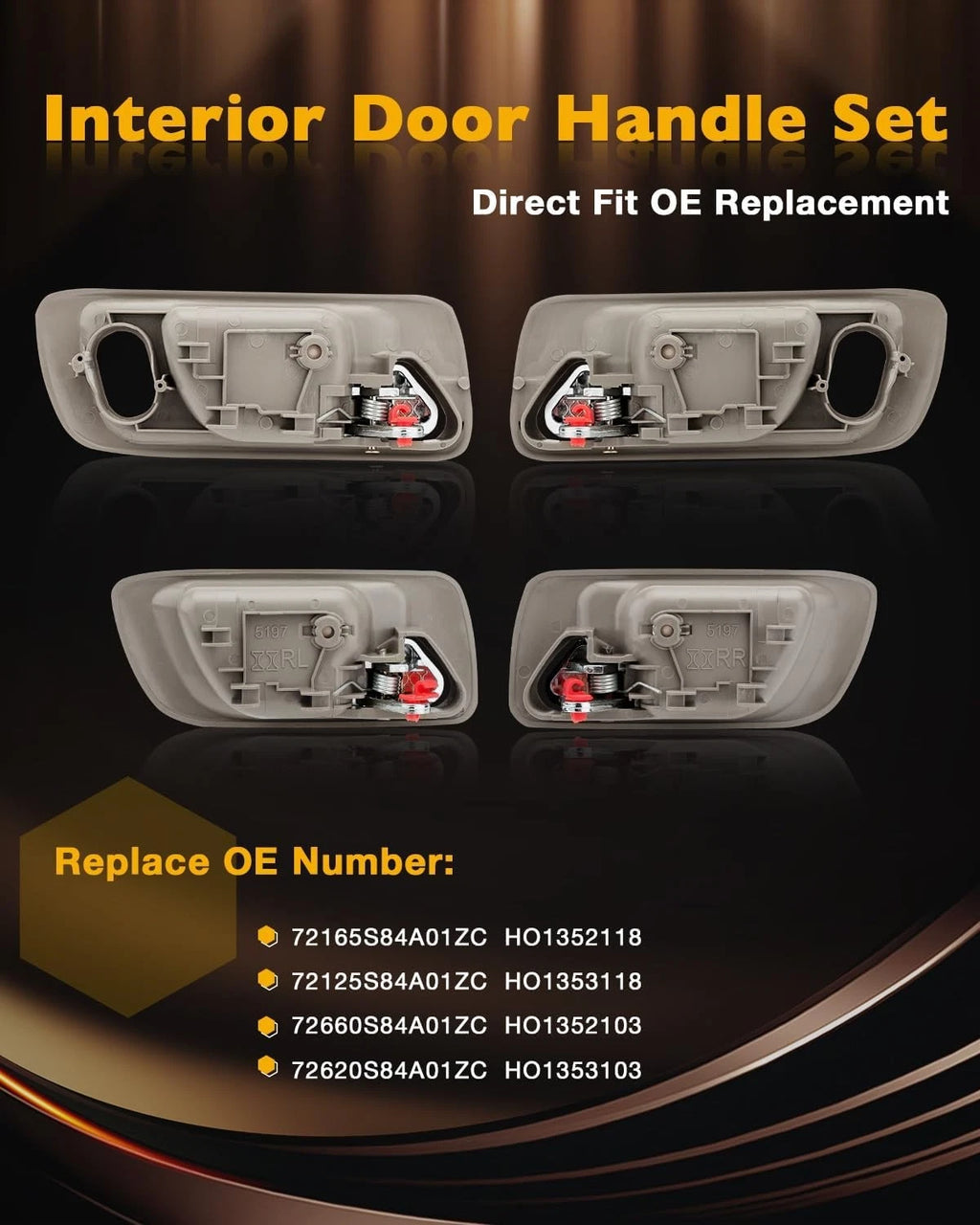 Inside Interior Door Handle Kit for Honda Accord Odyssey (1998–2004) 72165S84A01ZC