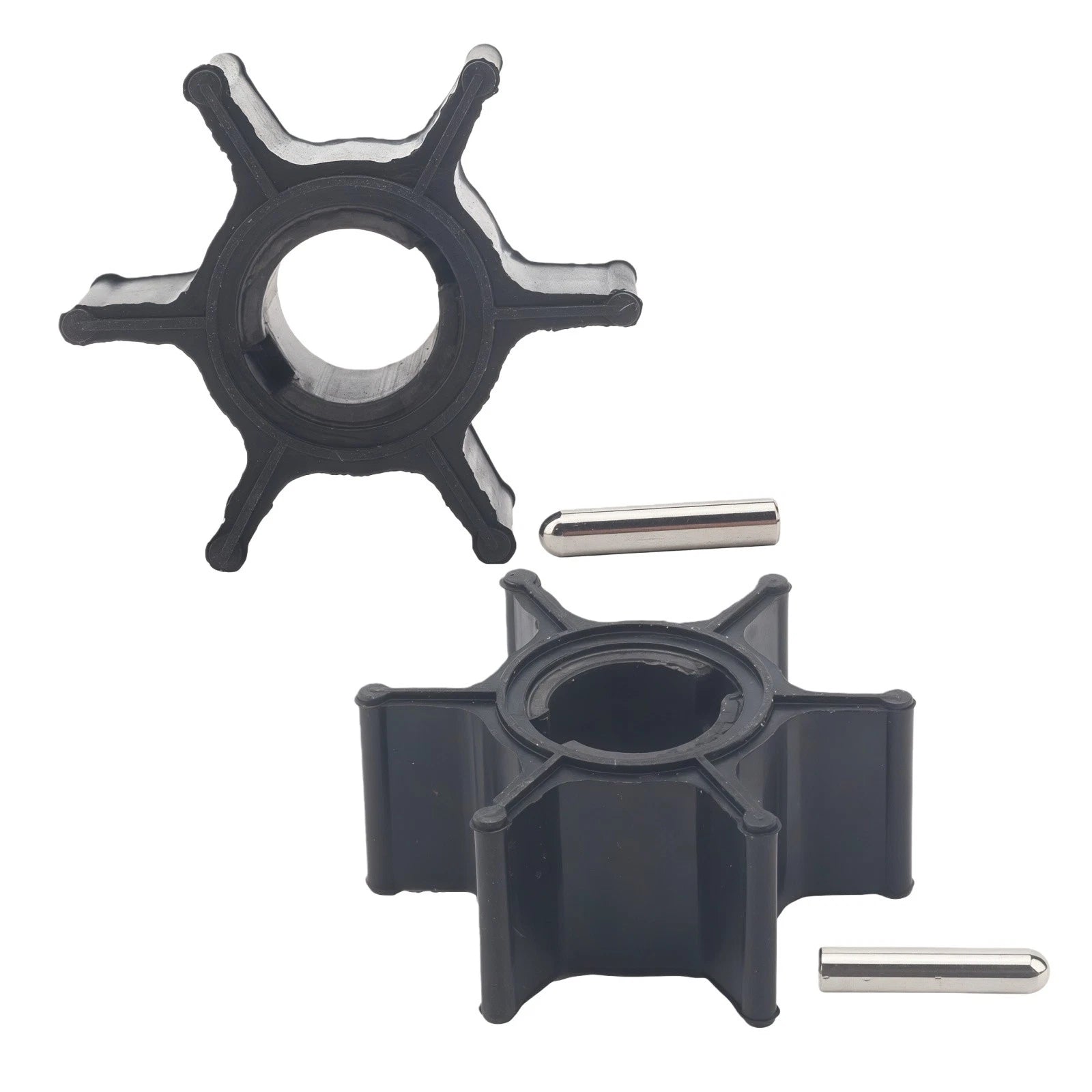 Water Pump Impeller & Pin for Suzuki Outboard 2.5 HP (17461-97J00)