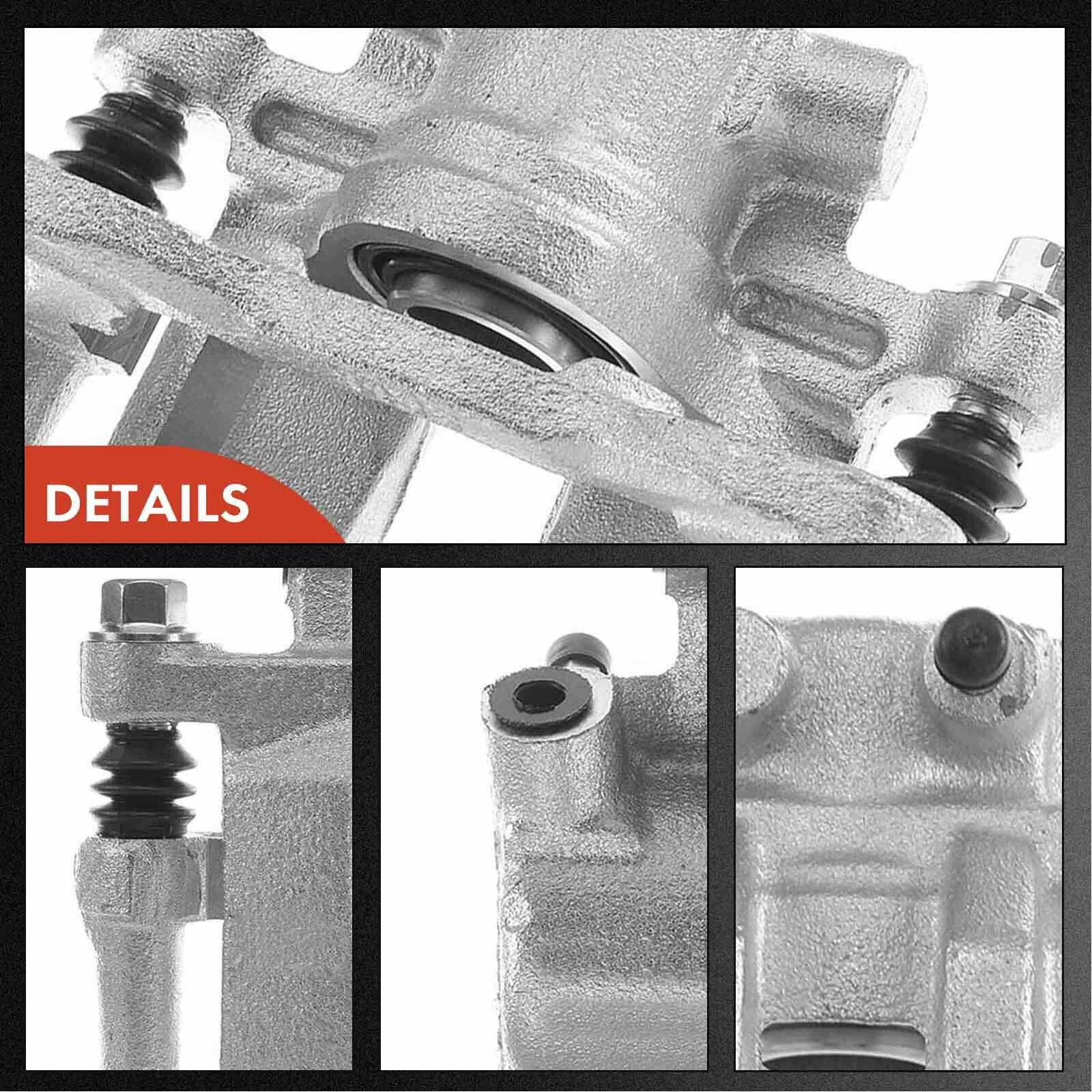 Pair Rear Brake Calipers & Ceramic Brake Pads for Dodge Avenger (2008–2014)