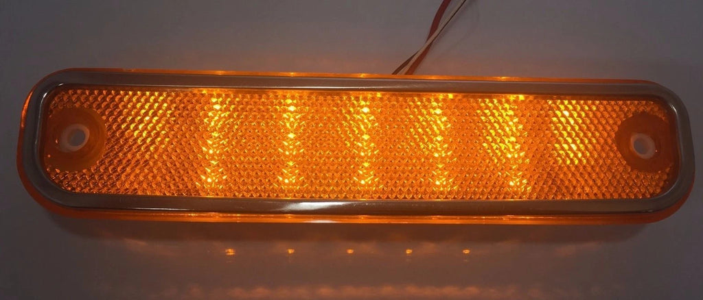 LED Side Marker Fender Lights Set for 1973-1980 Chevy GMC Truck Amber Red