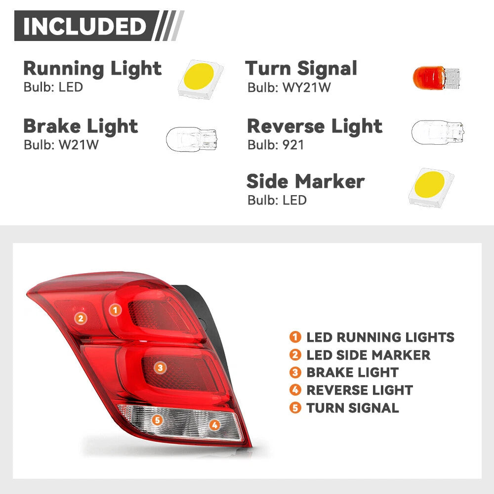 LED Tail Light for Chevy Trax (2017–2022) - Left Driver 42750549