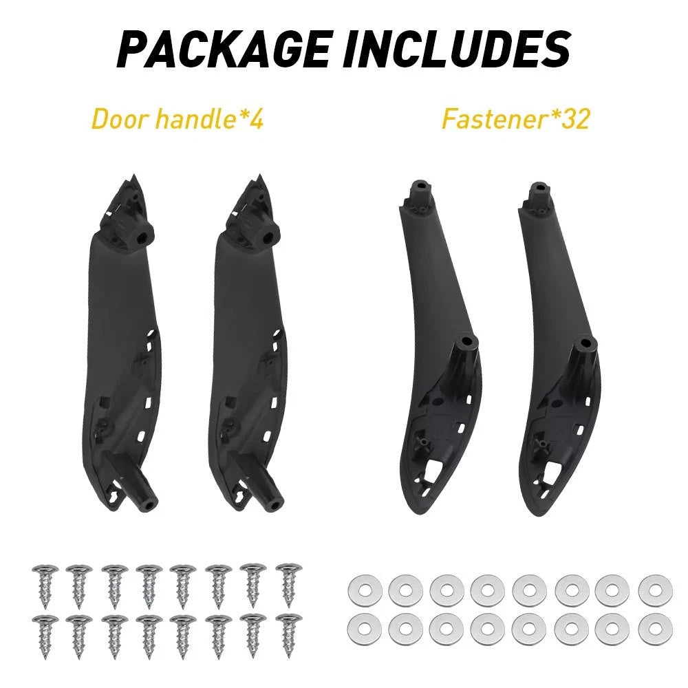 Door Handle Interior Pull Cover Black for BMW 3 4 Series M3 M4 (2013–2018)