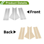 Set of 6 Pillar Window Trim for Chevy Captiva (2019–2024) Silver Tone