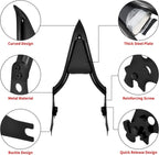 Detachable Sissy Bar Rear Backrest Pad for Harley Sportster 883 1200 (2004-2023)