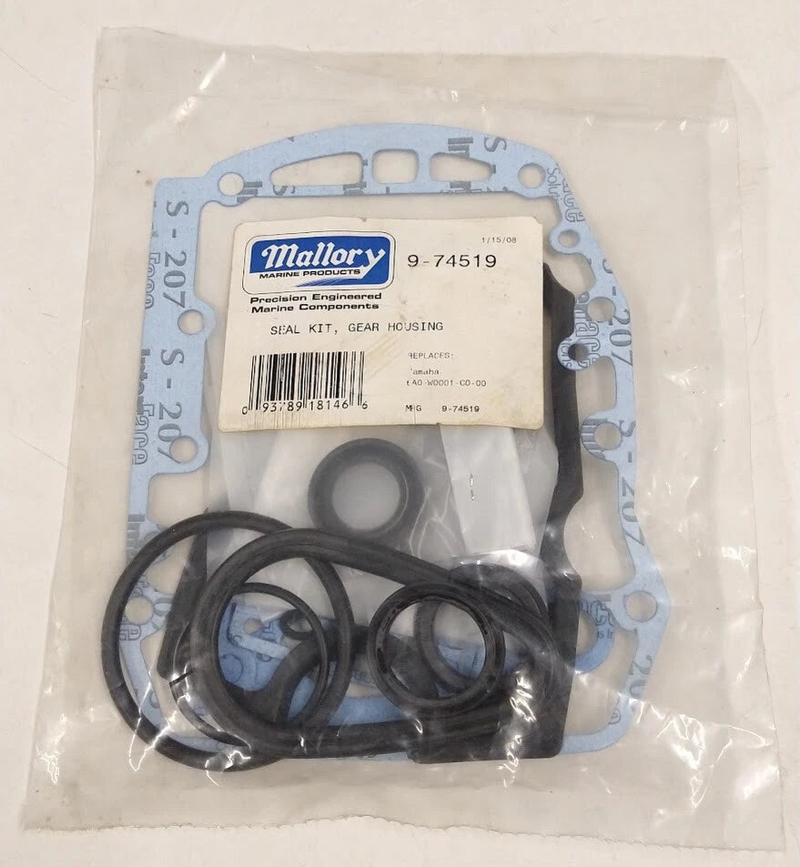 Seal Kit Gear Housing for Mallory Marine 9-74519 (OEM)