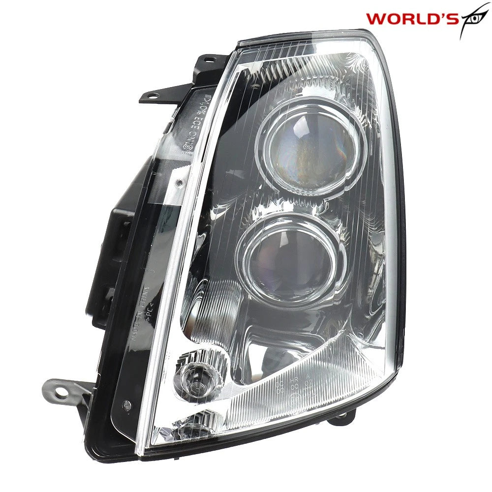 LH Headlight for Cadillac STS (2005–2011) Halogen Black Housing Clear
