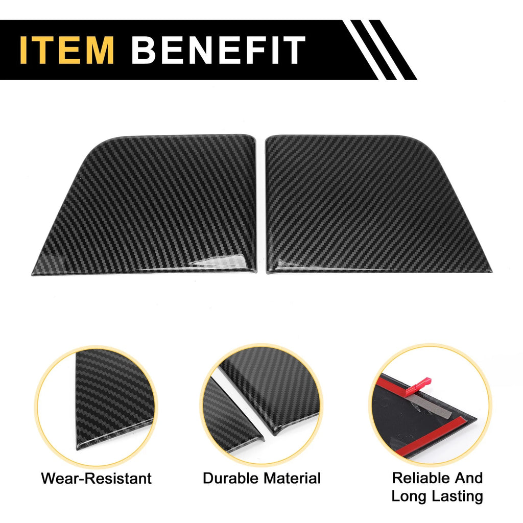 1 Pair Carbon Fiber Inside Door Handle Cover for Ford F-150 (2021–2024)