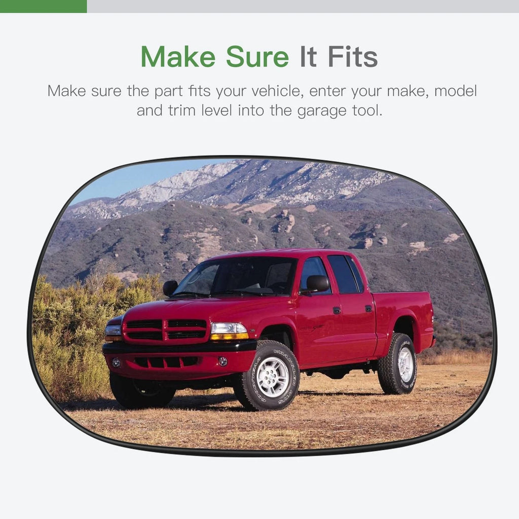 Replacement Mirror Glass for Dodge Dakota/Durango (1997–2002)