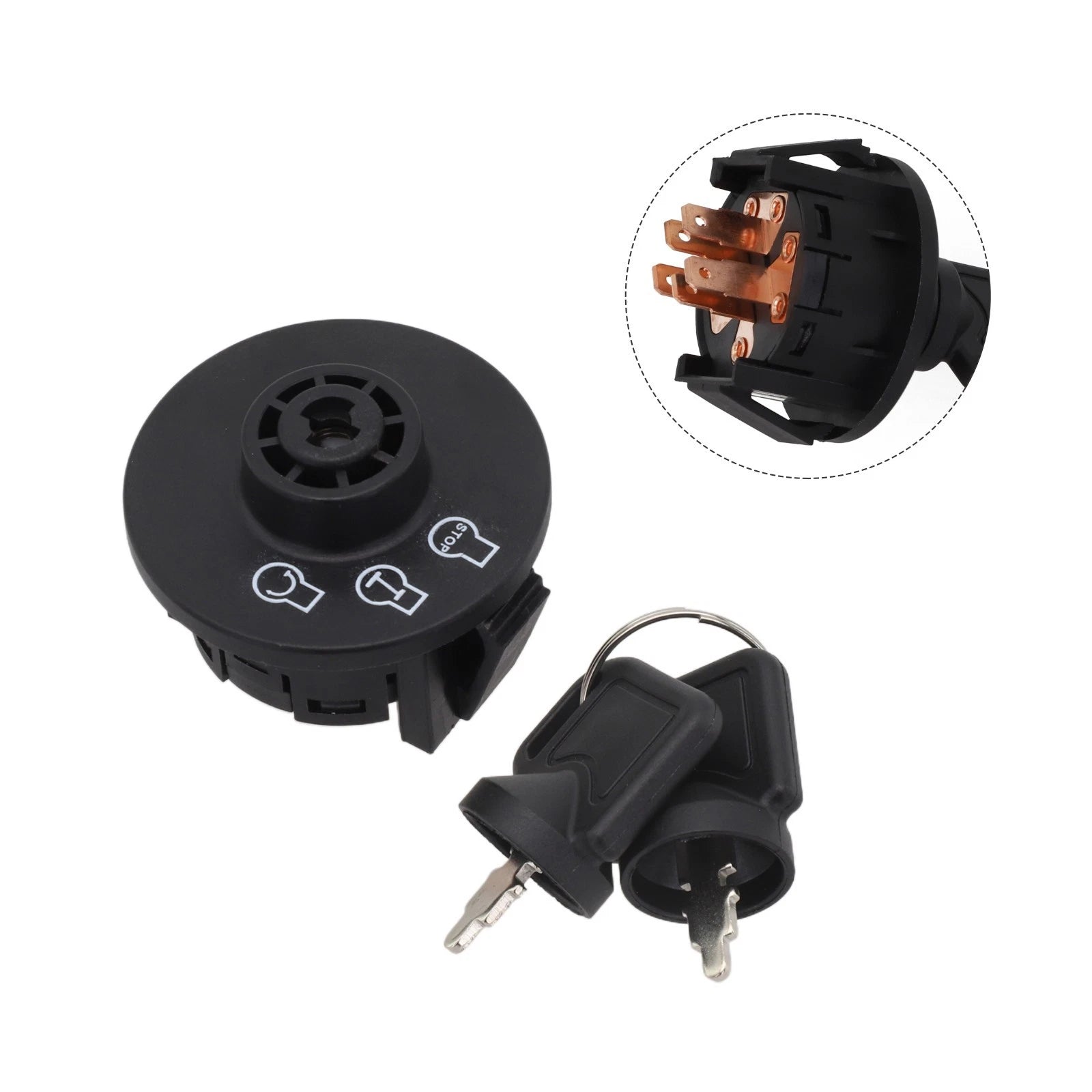 Ignition Switch for ExMark Lawn Mowers (3 Position, with Keys)