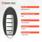 2 Replacement Keyless Smart Remote Key Fob for Nissan Altima (2013–2015)