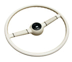 Steering Wheel for 1940 Ford Deluxe Style 16 Inch Gloss White with Horn