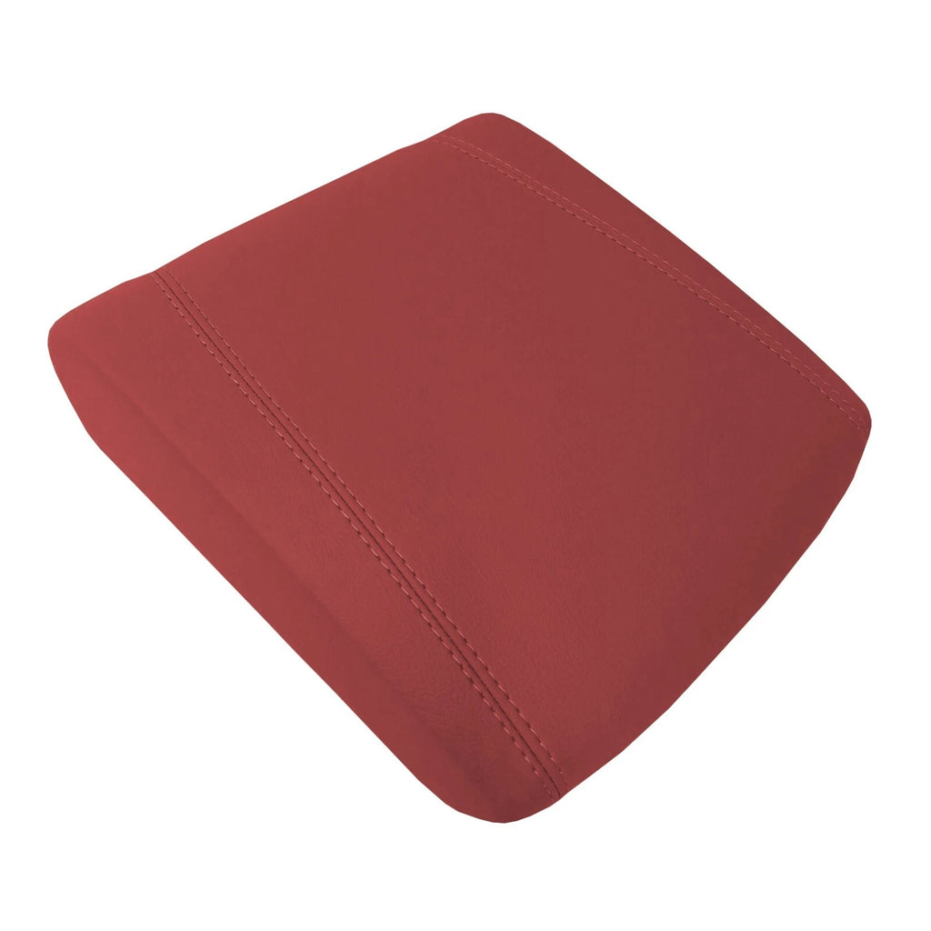 Center Console Armrest Lid Cover for Acura MDX (2022) - Red PVC Leather