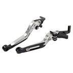 Silver Extendable Brake Clutch Levers for Kawasaki Z1000 ZX6R 2007-2018