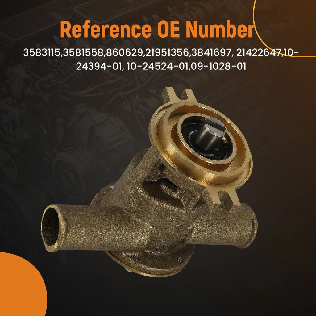 Sea Water Pump for Volvo Penta AD TMD TAMD KAD KAMD (1980–2000)