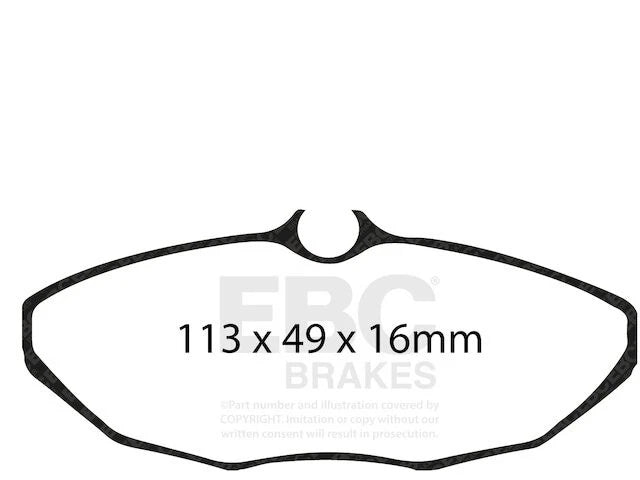 Rear Brake Pad Set for Jaguar S Type (2003–2005) JS393YG