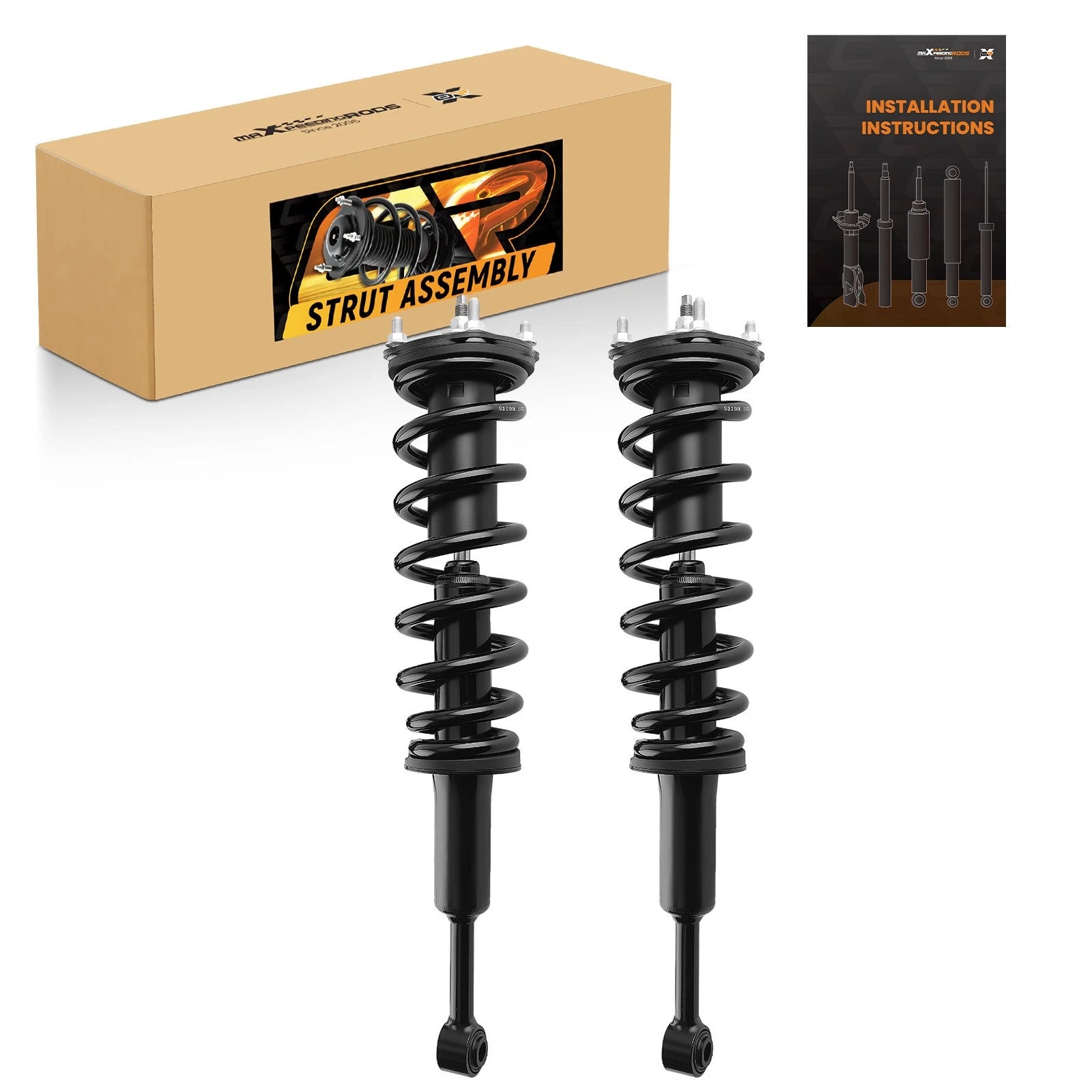 Set of 2 Front Struts w/ Spring Assembly for Toyota Sequoia (2008–2022)