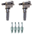 2X Ignition Coil & 4 NGK Spark Plugs Kit for Optima Santa Fe (2011–2016)