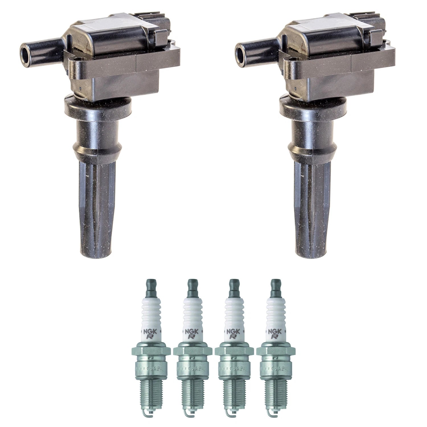 2X Ignition Coil & 4 NGK Spark Plugs Kit for Optima Santa Fe (2011–2016)