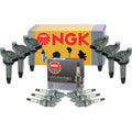 Set of 6 NGK Ignition Coils & V-Power Spark Plugs for Lexus Toyota 3.3L V6 (2002–2006)