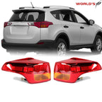 Set of 2 Tail Light Assemblies for Toyota RAV4 (2013–2015)