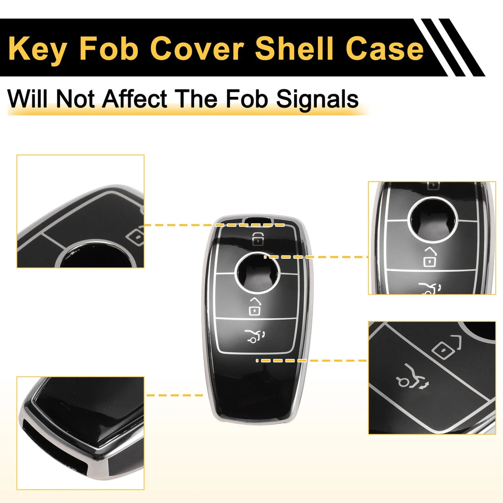 Key Fob Shell Cover Case for Mercedes-Benz (3 Buttons)