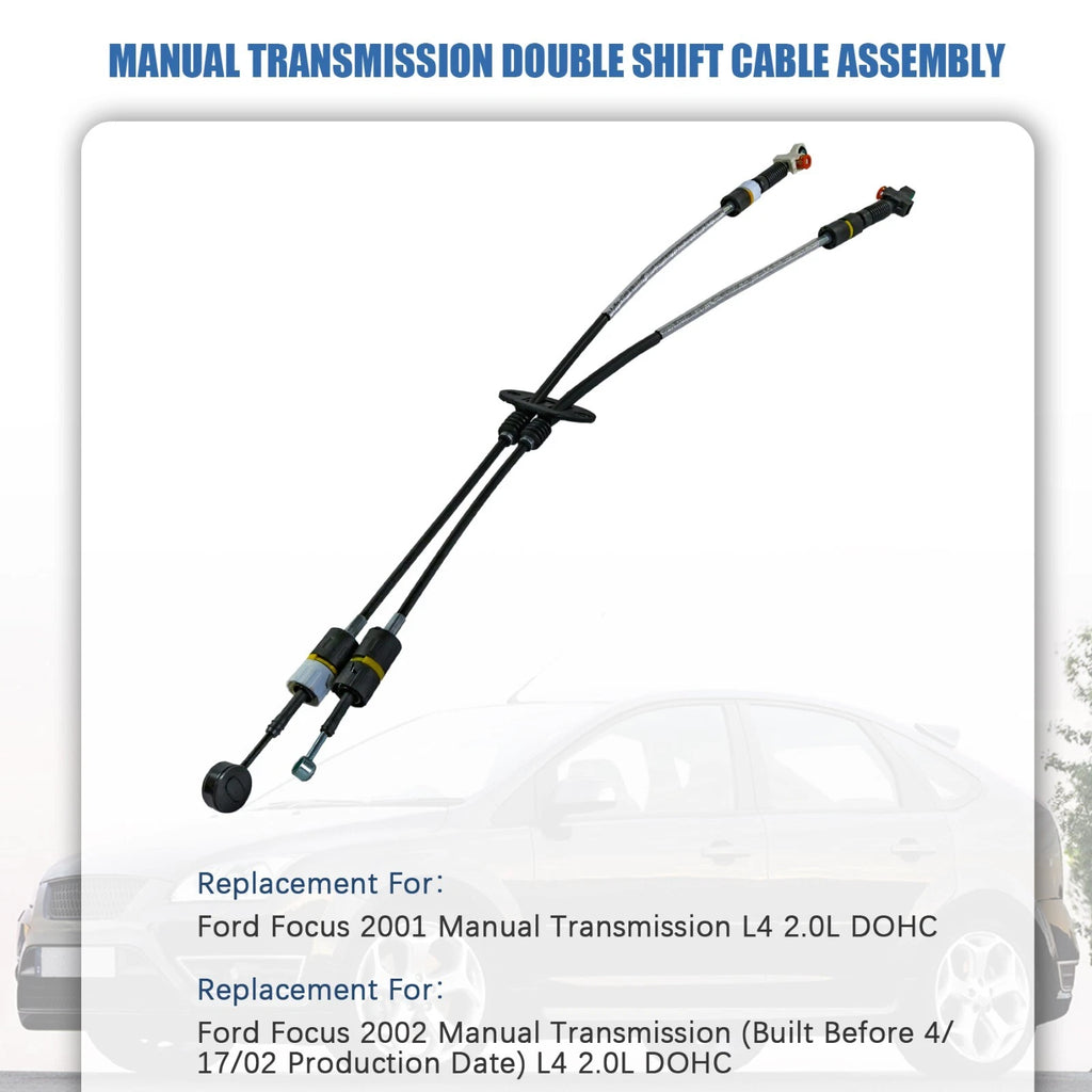 Manual Trans Double Shift Cable Assembly for Ford Focus (2001-2002)