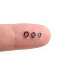 20pcs Tear Drop Rig Rings for Carp Fishing (Carbon Steel)