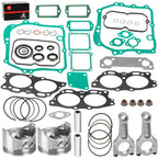 Billet Connecting Rods & Oversize 0.5mm Piston for EZGO 4Cycle EH35C 350cc
