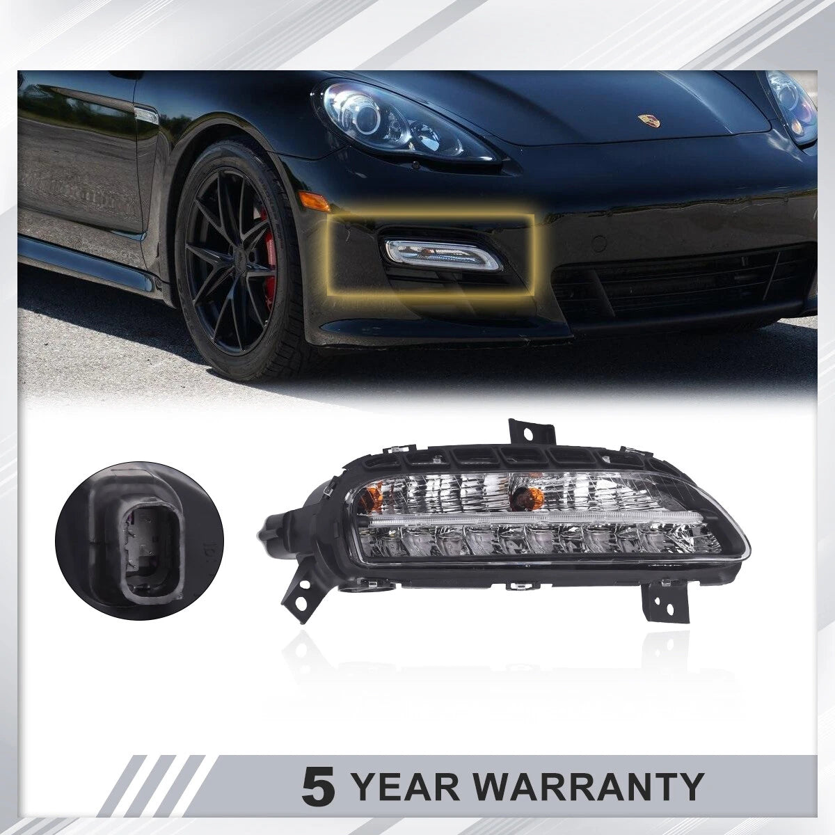 Front Right LED Daytime Running Light for Porsche Panamera (2010–2013)