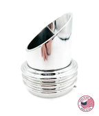 Carburetor Velocity Stack Polished Aluminum 2 Barrel for Universal Fit (—)