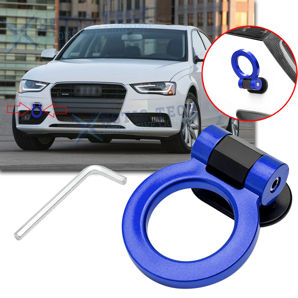 JDM Blue Racing Tow Hook Ring for Audi A4 (2009–2016)