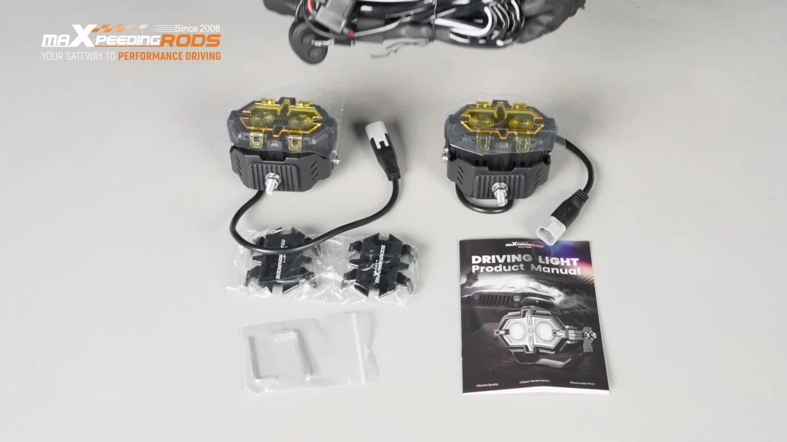 Off-Road LED Fog Lights for Trucks SUVs ATVs (108W Combo Beam)
