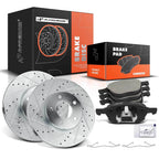 Drilled and Slotted Brake Rotors & Pads for Ford Focus, Volvo C30 
