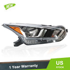 Chrome Headlight Lamp for Nissan Versa S SV (2020–2021) Right Side