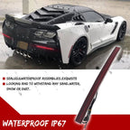 2X Red LED Rear Bumper Reflector Tail Lights for Chevy Corvette C7 (2014–2019)