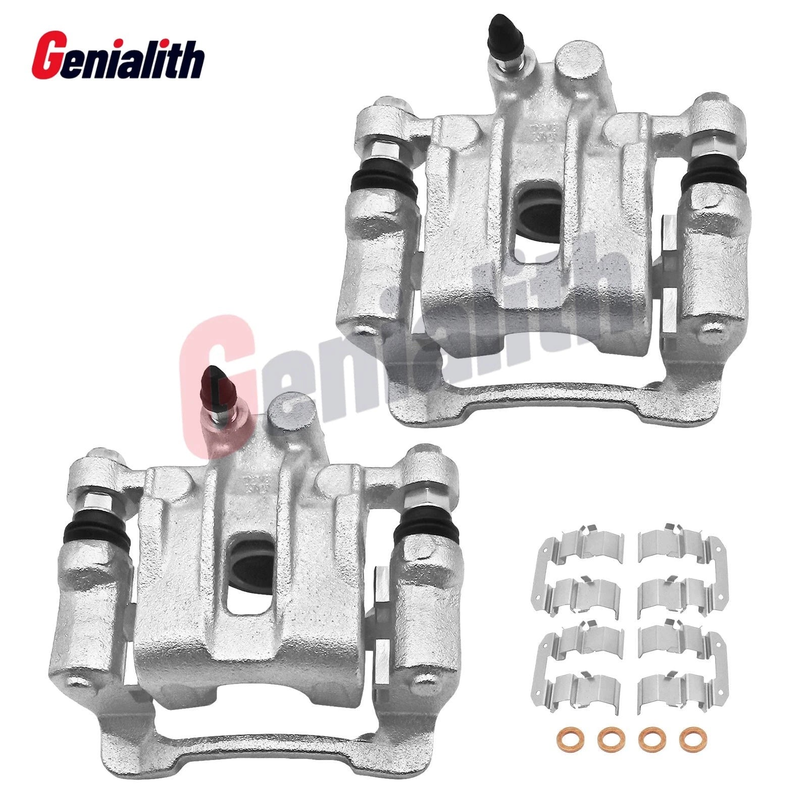 Rear Disc Brake Caliper Set w/ Brackets for Hyundai Tucson Kia Sportage (2016–2022)