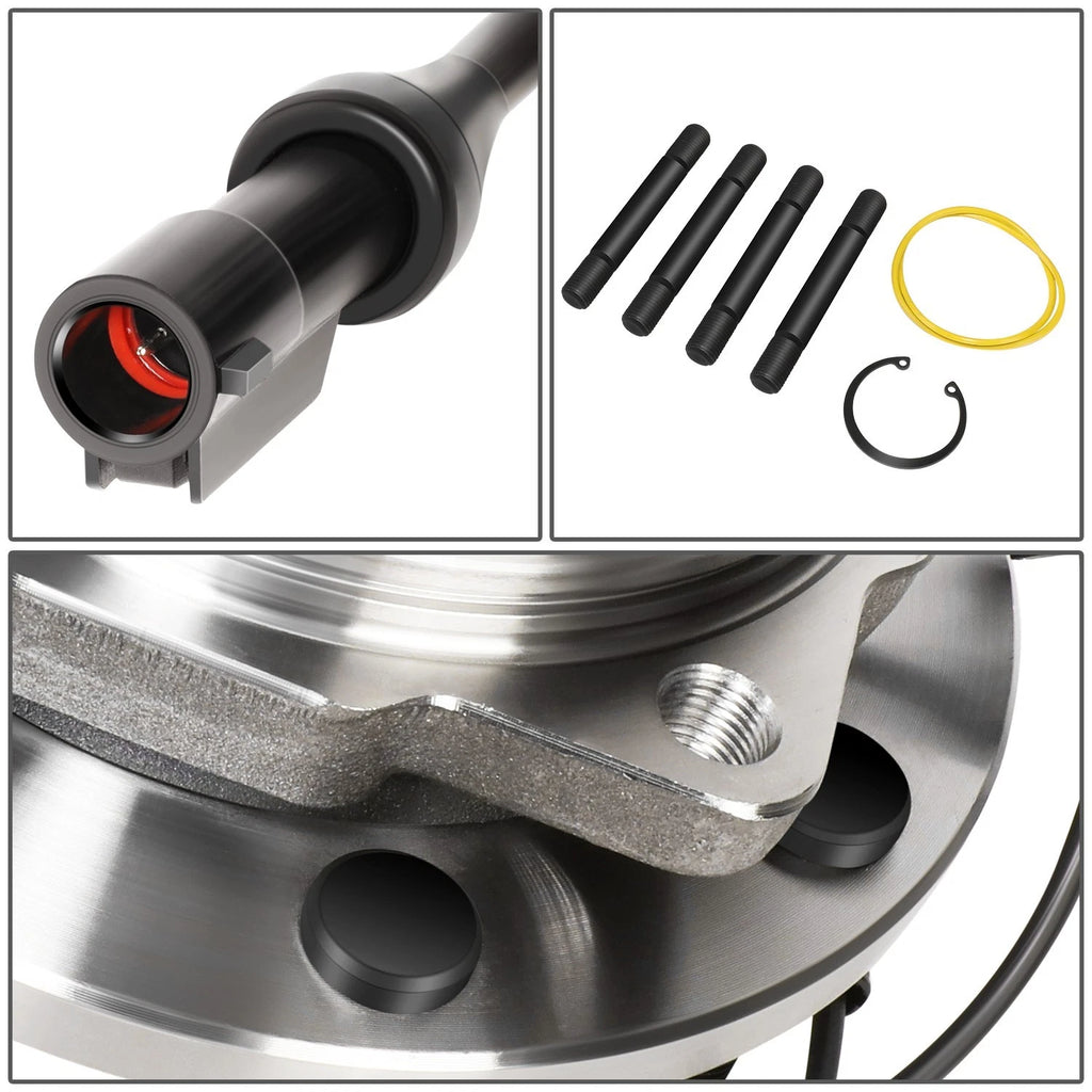 Front Wheel Bearing Hub w/ABS for Ford F250 F350 F450 F550 Super Duty (2005–2010)