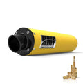 HMF Performance Slip On Exhaust for Honda TRX250X (1987–1992) - Yellow/Black Cap