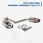Dual Muffler Tip Exhaust Catback System for Hyundai Tiburon V6 (2003–2006)