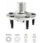 Wheel Hubs for Ford Escape (2001–2012) Front & Rear with ABS Ring 4WD