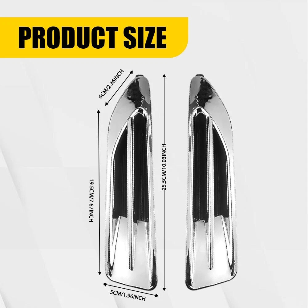 Set of 2 Front Fender Garnish Side Chrome Molding for Kia Optima EX (2016–2018)