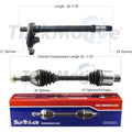 SurTrack Set of 2 CV & Intermediate Shafts for Chrysler Dodge