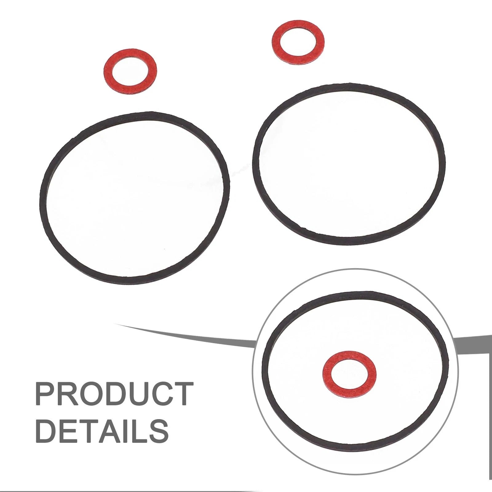 Set of 4 Float Bowl O-Ring Seal Gaskets for Tillotson Carburettors