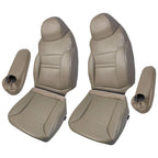 Set of 2 Leather Seat Covers Tan for Ford Excursion Limited XLT (2000–2001)