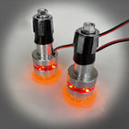 7/8" LED Handle Bar End Indicator Grip Turn Signal Light for Harley