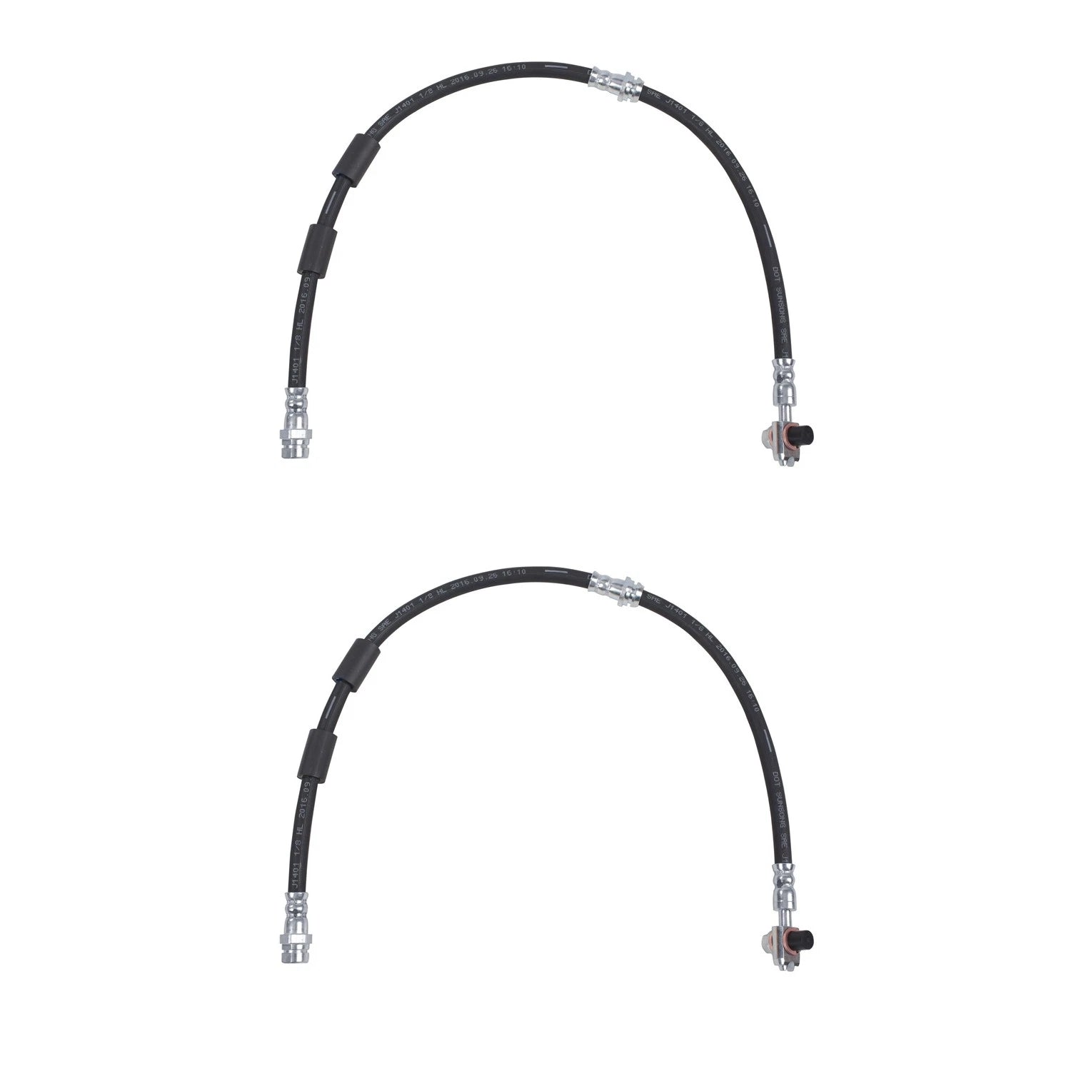 Set of 2 Front Brake Hydraulic Hoses for Audi A3 Sportback e-tron Golf R