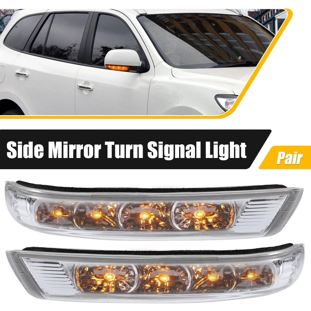 2X LED Side Mirror Turn Signal Light for Hyundai Santa Fe (2007–2012)